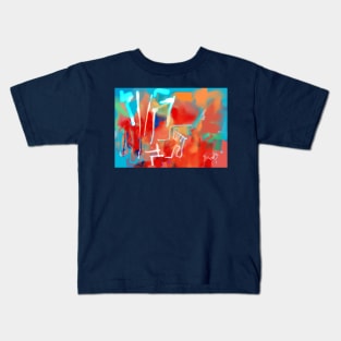 Blue neon Kids T-Shirt